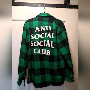 Anti social social club flanel